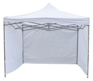 Cort de gradina quick tent, 3 pereti laterali, 3x3x3 m, inaltime reglabila, montare usoara, cadru otel, alb