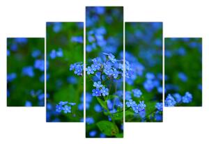 Tablou cu flori albastre (150x105 cm)