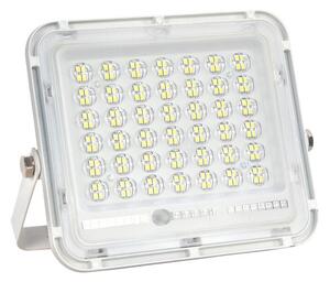 Proiector LED cu Panou Solar Tahagov, Senzor de lumina Waterproof, 200W, 29x23 cm, suport U inclus, panou afisaj nivel baterie, telecomand, 220V, Desi