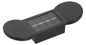 Aplica solara LED Tahagov, ABS/Policarbonat, rezistenta la apa IP65, 2 LED-uri SMD, pentru perete, scari, 1.2V, 600mah, 16 x 5.9 x 3.3 cm, lumina alb