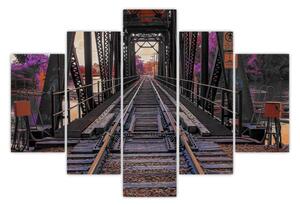 Tablou cu pod de cale ferată (150x105 cm)
