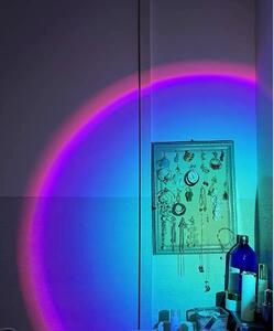 Lampa de veghe cu proiectie Multicolor RGB cu telecomanda, Tahagov, lumina ambientala pentru atmosfera romantica, iepuras, Roz