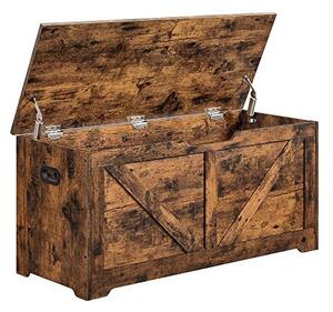 Cufar de depozitare, Vasagle, 100 x 40 x 46 cm, LSB060T01, Maro Rustic