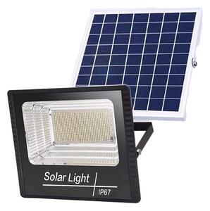 Proiector LED/Lampa solara de exterior Tahagov, 22 cm x 27 cm, Rezistent la Apa IP67, cu Panou Solar, 248 LED SMD, 150 W, Senzor de lumina, Timer, cu