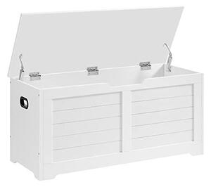 Cufar de depozitare, Vasagle, 100 x 40 x 46 cm, LSB061T10, Alb