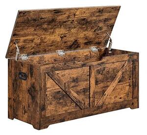 Cufar de depozitare, Vasagle, 100 x 40 x 46 cm, LSB060T01, Maro Rustic