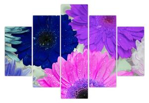Tablou cu flori colorate (150x105 cm)