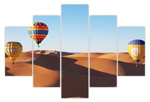Tablou - baloane zburătoare în deșert (150x105 cm)