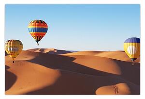 Tablou - baloane zburătoare în deșert (90x60 cm)