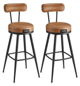Set 2 scaune de bar Vasagle Maro 56x56x101.5 cm