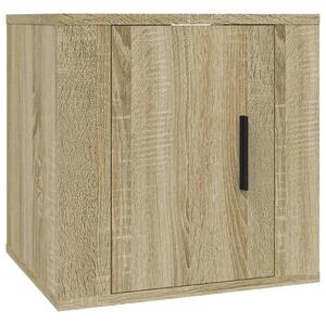 Dulap TV montat pe perete, stejar sonoma, 40x34,5x40 cm
