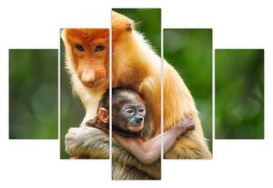 Tablou cu maimuțe (150x105 cm)