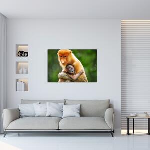 Tablou cu maimuțe (90x60 cm)