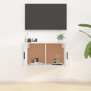 Dulap TV cu montaj pe perete, alb, 80x34,5x40 cm
