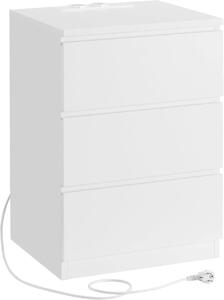 Noptiera, Vasagle, Alb, LET631W14V1, 35 x 40 x 59 cm