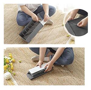 Set 8 organizatoare pentru sertare, Songmics, 32 x 10 x 32 cm, RUS08GY, Gri