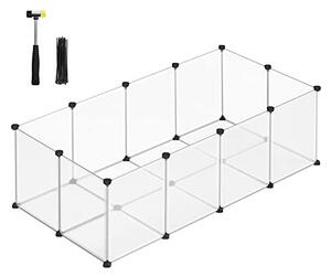 Tarc pentru animale de companie, Songmics, 143 x 73 x 46 cm, LPC02W, Alb