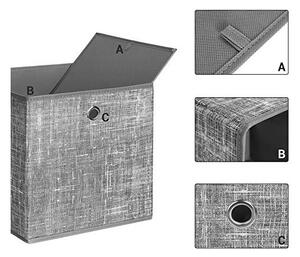 Set 6 cuburi de depozitare, Songmics, 30 x 30 x 30 cm, RFB02LG-3, Gri