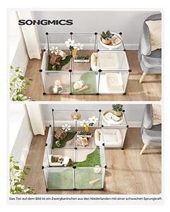 Tarc pentru animale de companie, Songmics, 143 x 73 x 46 cm, LPC02W, Alb