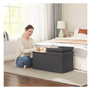 Cutie depozitare, Songmics, 80L, 300 Kg, LSF46GYZ, 76 x 38 x 38 cm