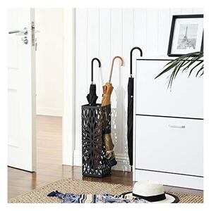 Suport pentru umbrele, Songmics, Negru, 15.5 x 15.5 x 49 cm, LUC48B