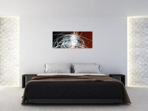 Tablou cu valuri de lumini (120x50 cm)