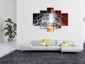 Tablou cu valuri de lumini (150x105 cm)