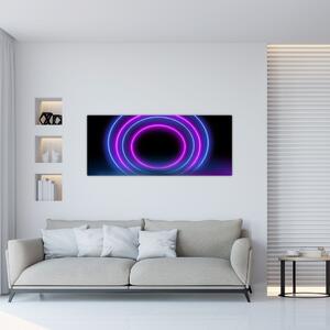 Tablou cu cercuri colorate (120x50 cm)