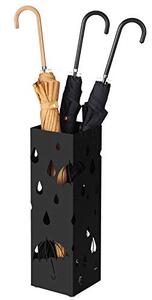Suport pentru umbrele, Songmics, Negru, 15.5x15.5x49 cm