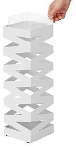 Suport pentru umbrele, Songmics, Alb, 15.5x15.5x49 cm