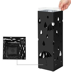 Suport pentru umbrele, Songmics, Negru, 15.5x15.5x49 cm