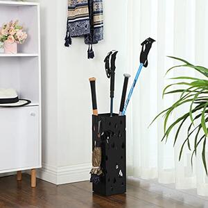 Suport pentru umbrele, Songmics, Negru, 15.5x15.5x49 cm