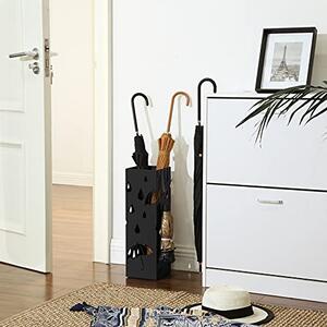 Suport pentru umbrele, Songmics, Negru, 15.5x15.5x49 cm