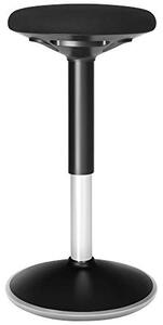 Scaun de bar, Songmics, Negru, 36x36x(56-81) cm