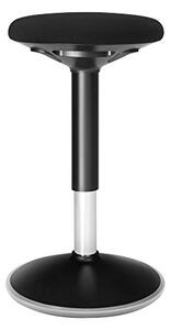 Scaun de bar, Songmics, Negru, 36x36x(50-65) cm