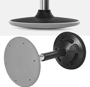 Scaun de bar, Songmics, Negru, 36x36x(50-65) cm