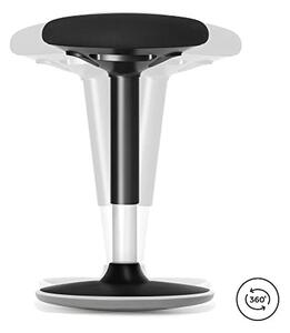 Scaun de bar, Songmics, Negru, 36x36x(50-65) cm