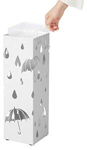 Suport pentru umbrele, Songmics, Alb, 15.5x15.5x49 cm