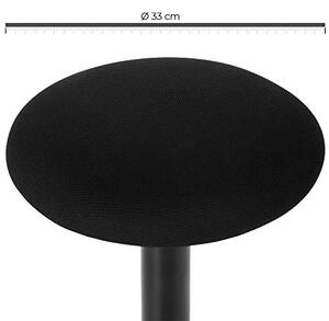 Scaun de bar, Songmics, Negru, 36x36x(50-65) cm