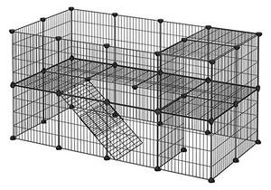 Tarc pentru animale de comapnie, Songmics, Negru, LPI02H, 143 x 73 x 71 cm