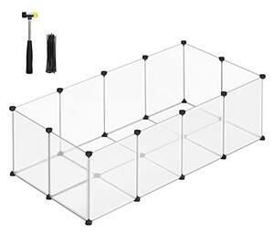 Tarc pentru animale de companie, Songmics, 143 x 73 x 46 cm, LPC02W, Alb