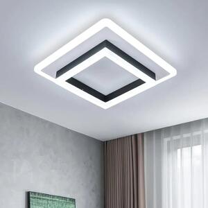 Lustra LED 64W QUADRATA BLACK Echivalent 200W, 19 cm