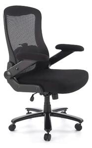 Scaun birou CYBORG, negru, stofa clasica/metal, 80x74x111/117 cm