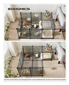 Tarc pentru animale de companie, Songmics, LPC002G01, Gri, 143 x 73 x 46 cm