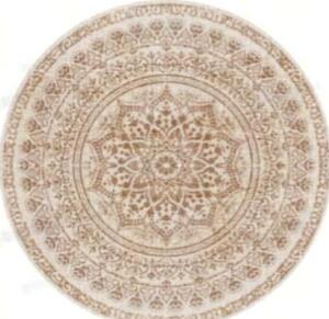 Covor rotund Songmics Maro deschis 120x120 cm