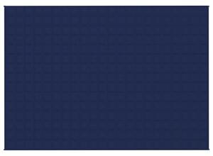 Pătură cu greutăți, albastru, 155x220 cm, 7 kg, material textil