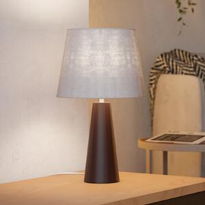 EGLO Lampa de masă Patemisco, maro/natur, oțel, material textil, înălțime 41 cm, Maro / Rugină, Camera de zi / sufragerie, Metal