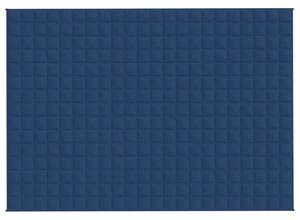 Pătură cu greutăți, albastru, 155x220 cm, 11 kg, textil