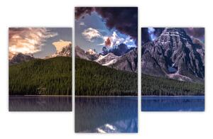 Tablou cu lac și munți (90x60 cm)