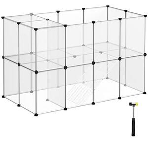 Tarc pentru animale de companie, Songmics, Alb, 143x73x91 cm